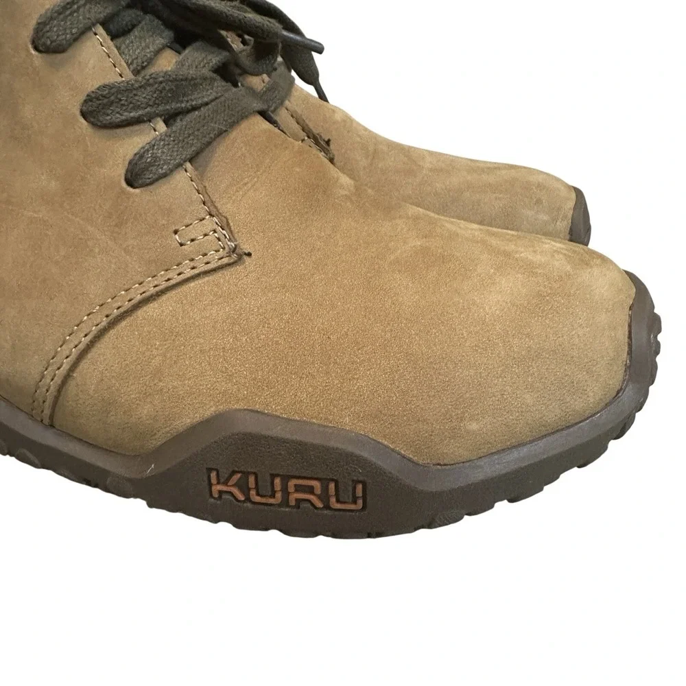 Kuru Aalto Chukka Ankle Boots Brown Comfort Lace Up‎ Casual Mens 8 Camel Suede